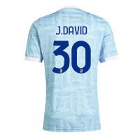 Stroje piłkarskie Juventus Jonathan David #30 Koszulka Wyjazdowej 2025-26 Krótki Rękaw
